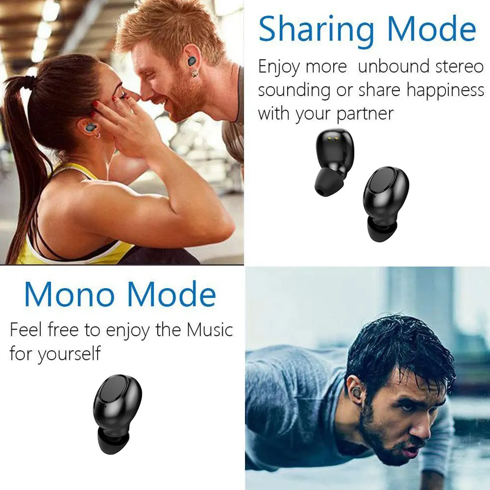 Bluetooth 5,0, беспроводные наушники, IPX7, водонепроницаемые, TWS, стерео наушники, в ухо, встроенный микрофон, гарнитура, Премиум звук для спорта