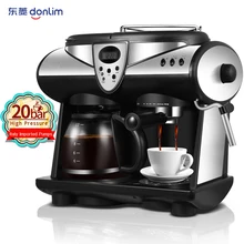 Американская Кофеварка капельная кафе американская итальянская 2 в 1 Эспрессо машина полуавтоматическая 20 бар насос давление 1850 Вт 220 В