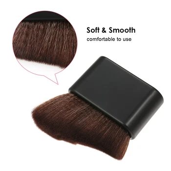 

1pcs Salon Neck Hair Cleaning Brush with Plastic Handle Makeup Hair Grooming Shaving Sweeping Brush Tool Shaving Brush