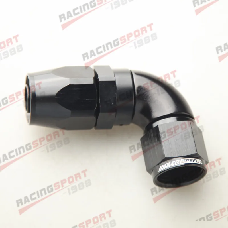 SWIVEL 90 Degree -10AN AN10 HOSE END FITTING Black aluminum hose fitting