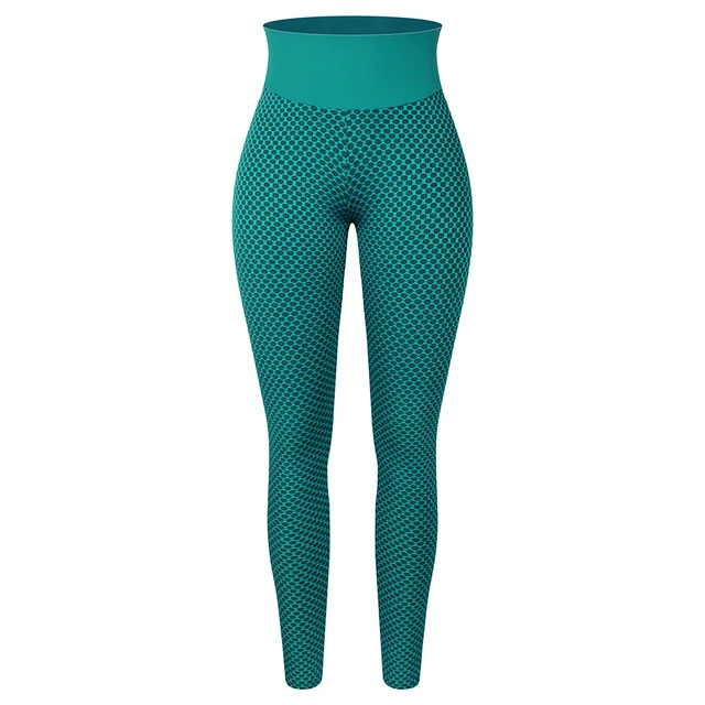 KIWI RATA Women's High Waist Yoga Pants Tummy Control Slimming Booty Leggings Workout Running Butt Tights Green