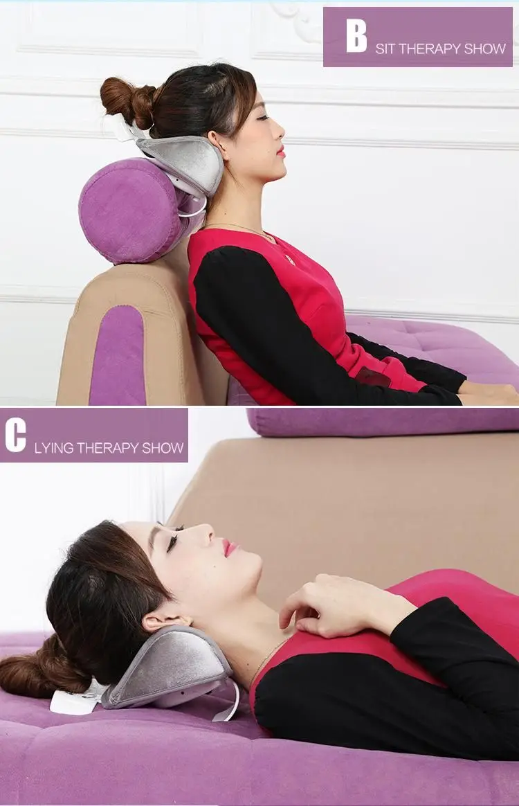 Massager Hot Compress Traction Massager For Neck Heating Electric Multifunction Massager Pillow Health Care USBCharging Relief T