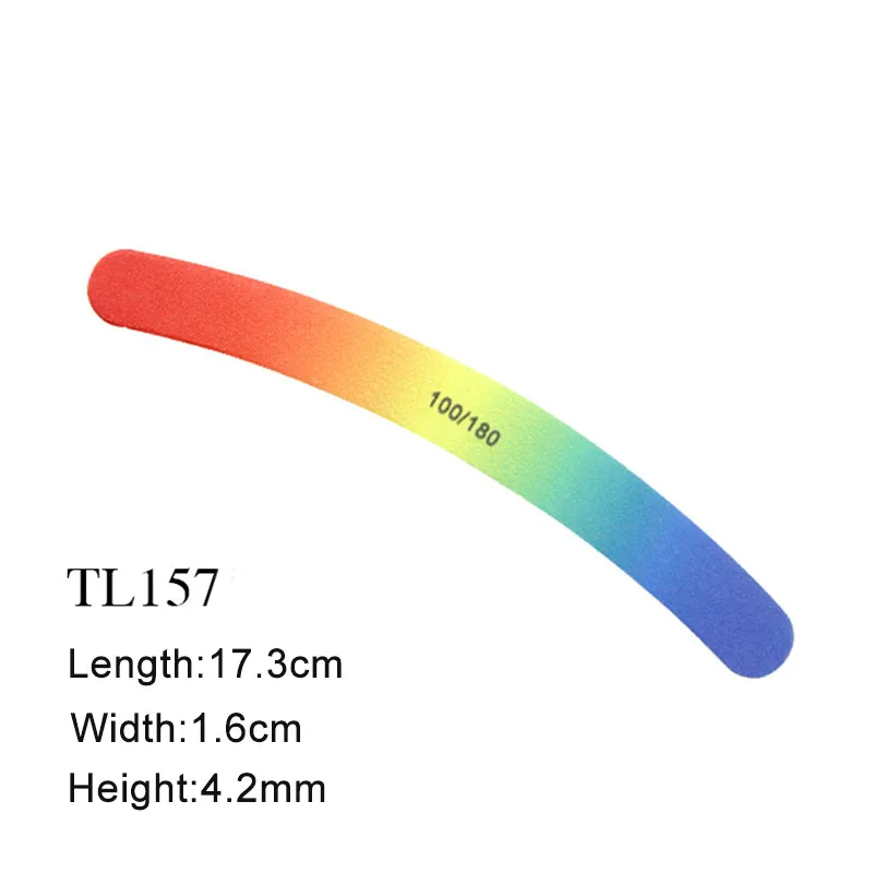 1 шт. переливающийся 100/180 пилочка для ногтей двухсторонняя пилочка-полировка и Полирующий гвоздь художественный инструмент