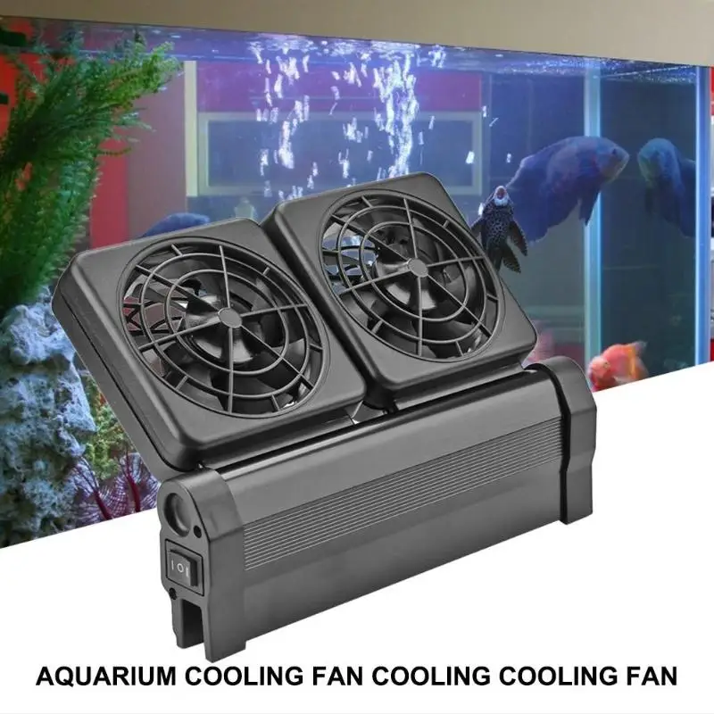 DC12V аквариум охлаждающий вентилятор тихий контроль температуры аквариума кулер для воды необходимые температурные аксессуары для регулирования