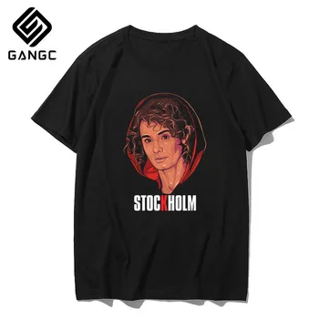 

La Casa De Papel T Shirt Money Heist T-shirt Men Cotton Tshirt Harajuku Tshirt Fashion Summer Men and Women Top Tee