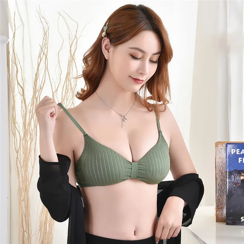 Free Size Bras For Women Wireless Solid Bra Push Up Casaul Cotton Bras For Women Soutien Gorge Sexy Erotique 30DEC2425