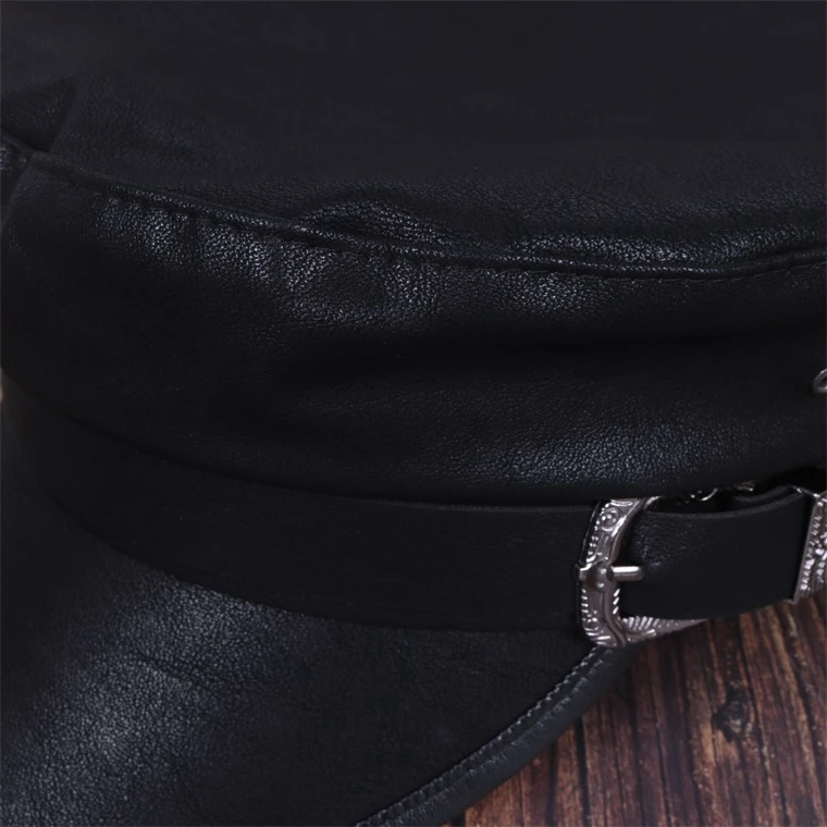 Korean version of the trend flat top beret navy hat ladies spring and autumn winter octagonal hat fashion black cap beret