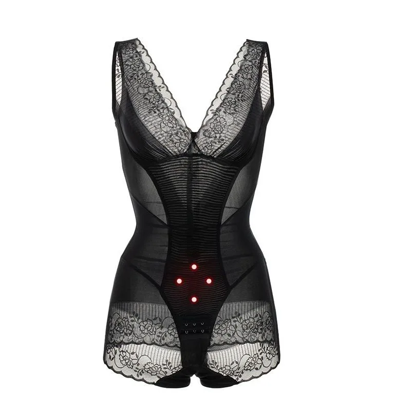 Bodysuits Body For Wome Shaper Underwear Ladies Waist Corsets Thin waist Jumpsuit Compression Underwear Butt Lifter AA030 - Color: black