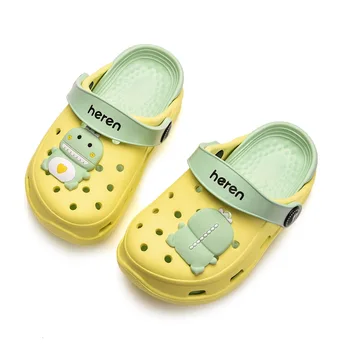 

Suihyung Kids Summer Cave Shoes Cartoon Animals Beach Sandals Boys Girls Two Wear Slippers Baby Toddler Soft Non-slip Sandals