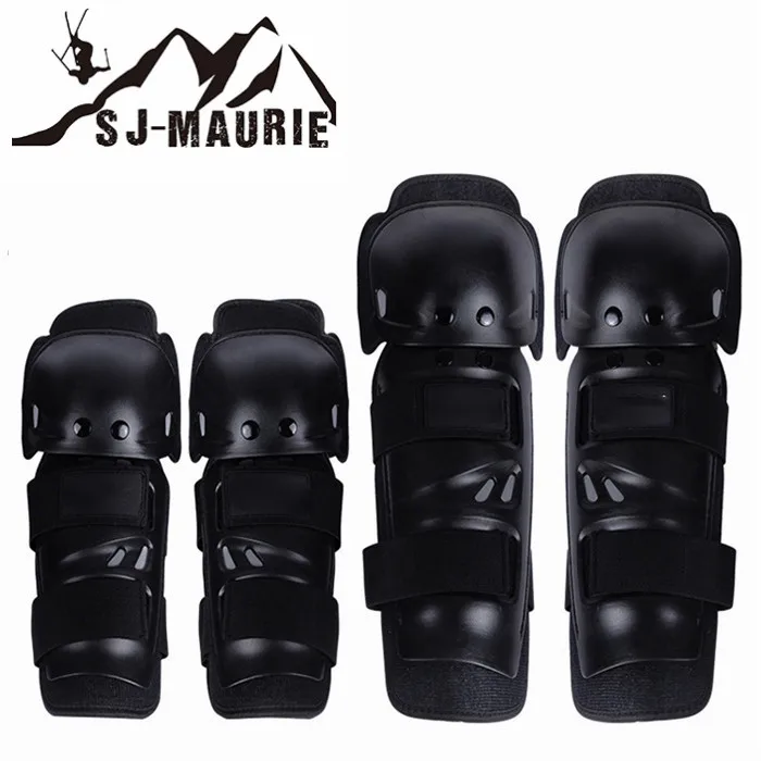 Черный SJ-MAURIE, 2 пары, лыжный наколенник, налокотник, набор, Велоспорт, гонки, Лыжный спорт, Тактический Скейт, защитные накладки, налокотник, мотоциклетный Лыжный спорт - Цвет: Черный