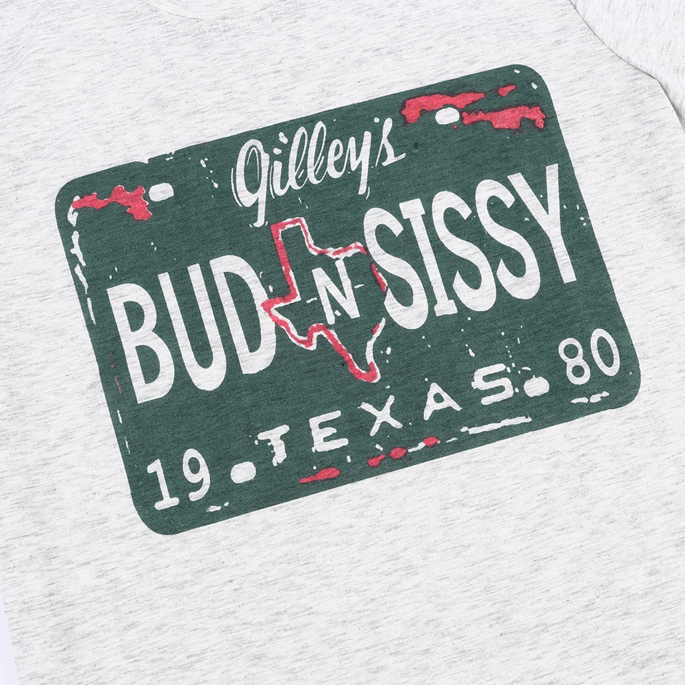 Summer Bud N Sissy Texas Femme T-Shirt Tee Light Grey Harajuku Gophic Tees Women Funny Baseball Top Korean Style Plus Size
