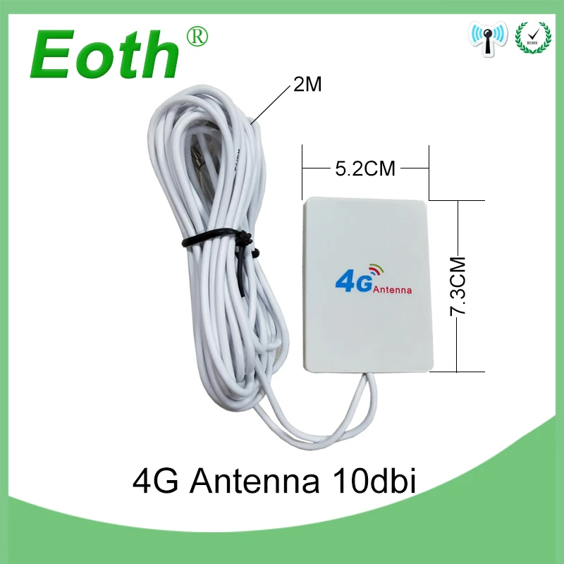 Eoth 1pcs 4G lte antenna 10dbi ts9 Connector Plug antenne router 21cm ipex 1 SMA female pigtail Extension Cable