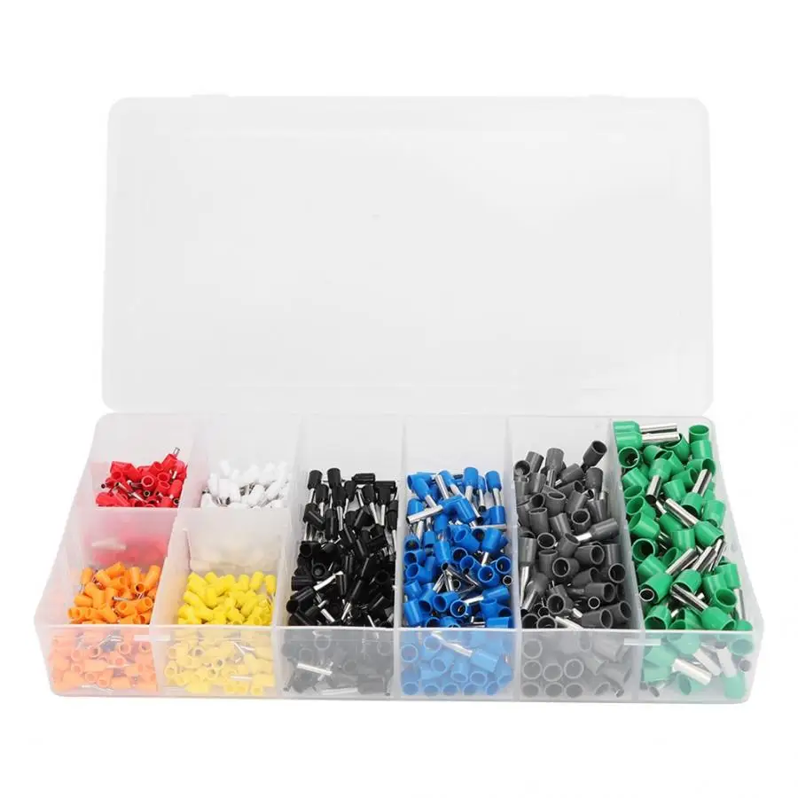 

800pcs Tubular Cold-Pressed Terminal Connector Kit Car Wire Connection Accessory with Box Car Accessories
