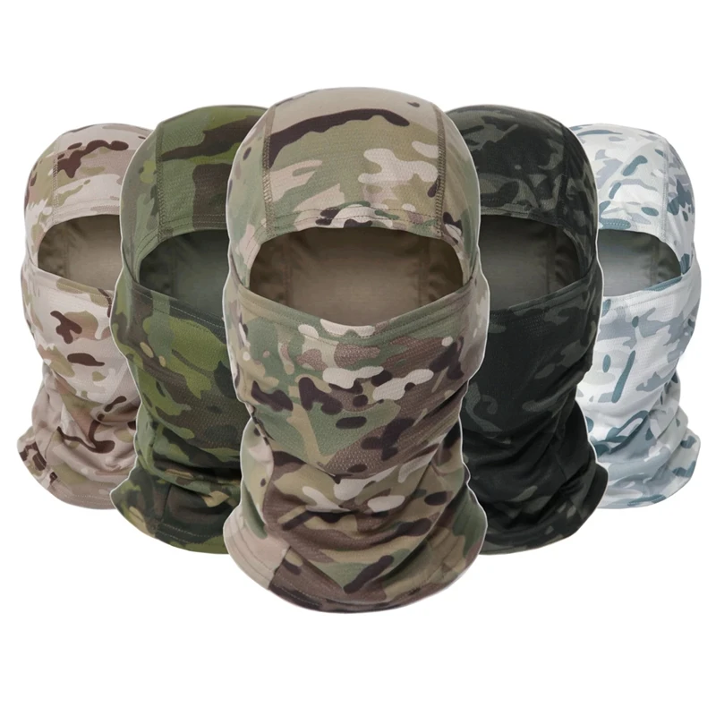 Pasamontañas táctico de camuflaje, máscara completa CS Wargame, bufandas militares, ciclismo, caza, cuello, protección facial, casco deportivo| bufandas| - AliExpress