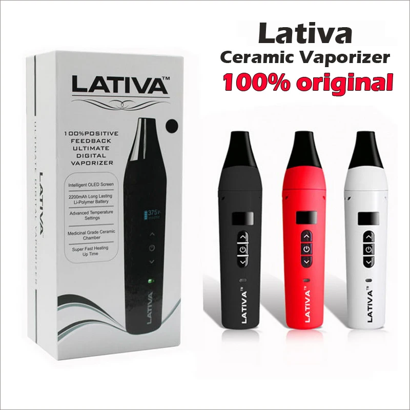  Airistech 100% Original Dry Herb Vapor Lativa E Cigarette Ceramic Vaporizer lativa electronic cigar