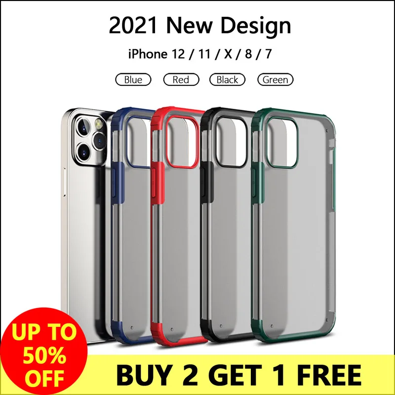 Новинка 2020 чехол для iPhone 12 11 Pro Mini Max XR X XS 8 7 из ТПУ защита от царапин