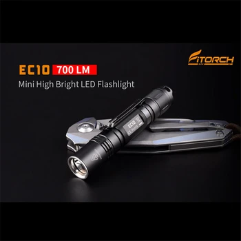 

Fitorch EC10 XP-L2 700Lumens 5Modes Mini Tactical LED Flashlight 14500/AA for Camping Torch Lantern Spotlights Lamp Portable