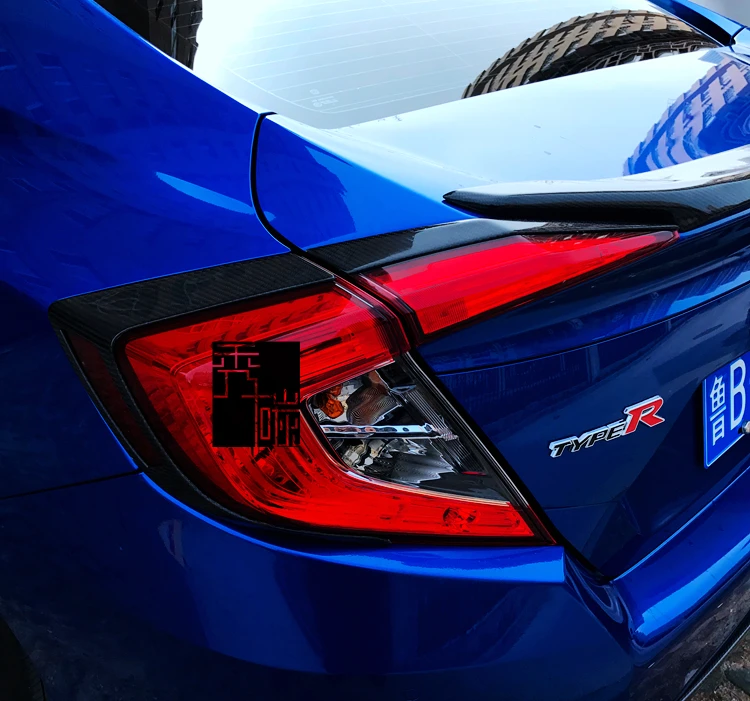 Подходит для HONDA Для CIVIC углеродного волокна задний фонарь для бровей
