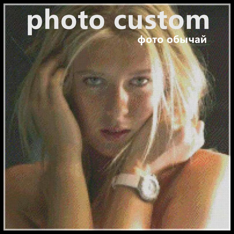 ROSSONIX Photo Custom 5D Diamond Painting Full Square Picture of Rhinestone DIY Embroidery Diamant Daimond Mosaic gift |