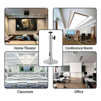 

PortableCompact Exquisite Solid Exterior Aluminium Alloy 360 Degree Swivel Mount Holder Wall Ceiling Mini Projector Bracket