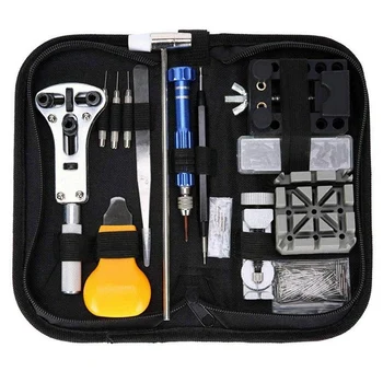 

144Pcs Watch Repair Tool Kit Watch Link Pin Remover Case Opener Spring Bar Remover Repair Tool Kit