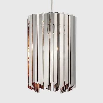 

Art Mirror Surface Stainless Steel Dinning Living Room Hanging Lamp Nordic Post-modern Pendant Light Italy Designer Light