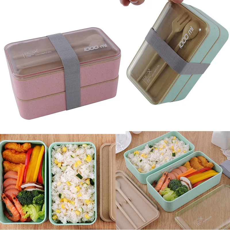 

Portable Multifunctional 2 Tier Lunch Box Kitchen Utensils Cooking Accessories SLC88