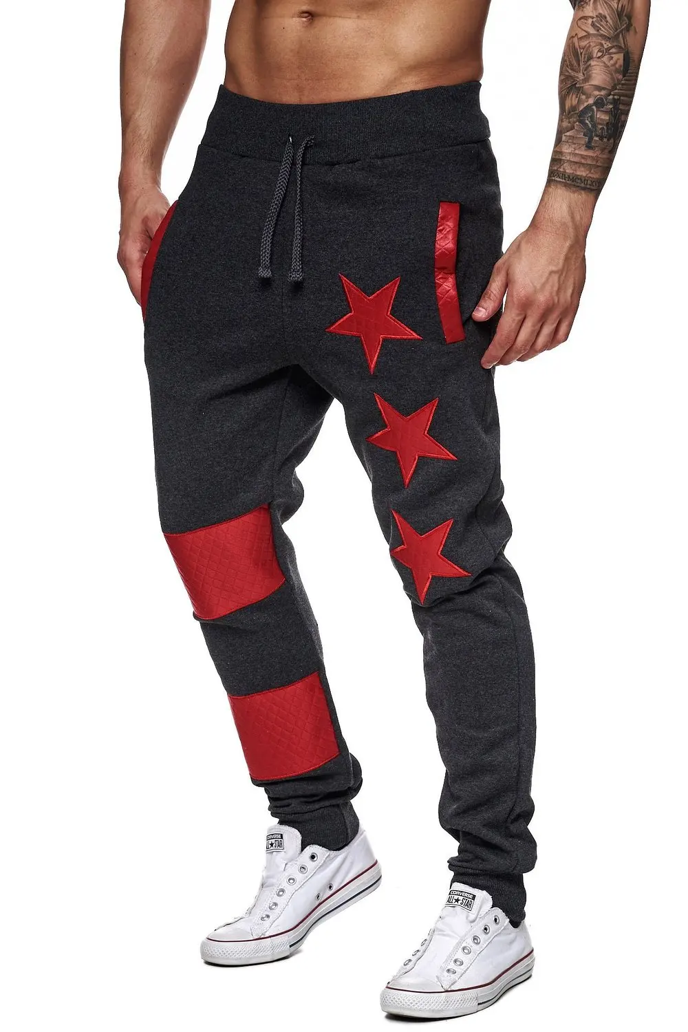 Autumn And Winter New Style AliExpress Hot Selling Five-pointed Star Design Lagging Fashion And Personality Gymnastic Pants
