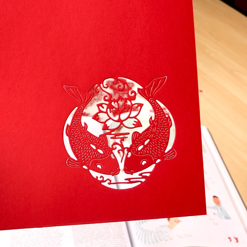 DUOFEN METAL CUTTING DIES Chinese New Year 2022 greeting cards decoration stencil DIY Scrapbook Paper Album 2022 new 5