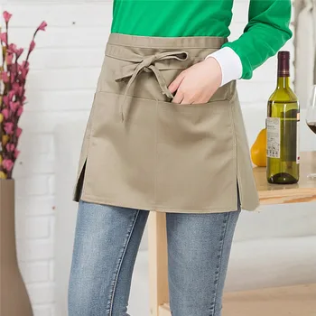 

Christmas Party Waist Short Apron Hotels Restaurant Cafe Waiters and Waitresses Uniforms Aprons BBQ Gifts Decorations for Party