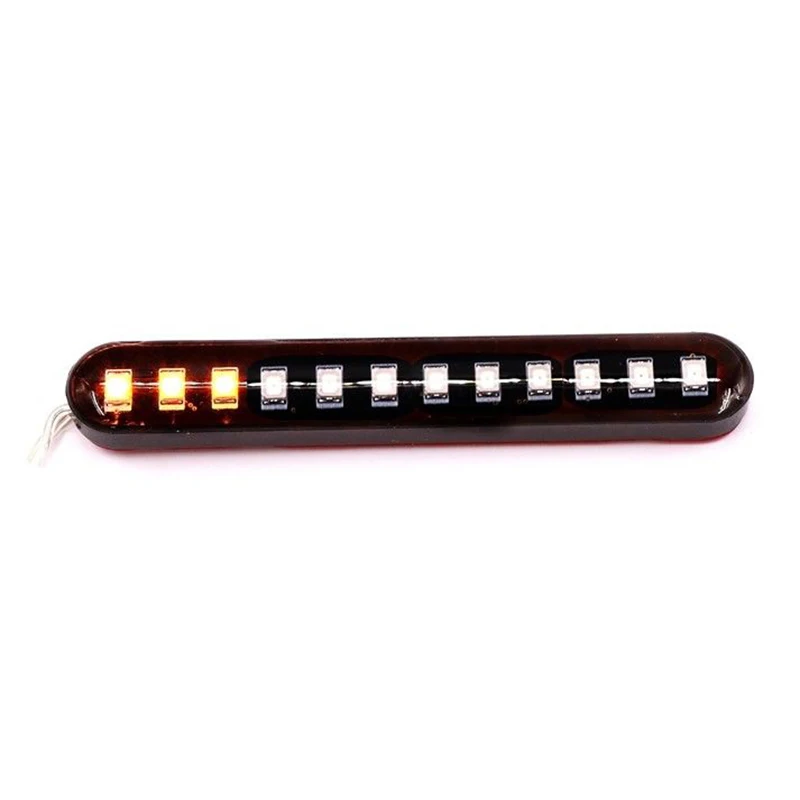 Желтый светодиодный светильник для мотоцикла 2835SMD с последовательным потоком сигнала поворота 3000K