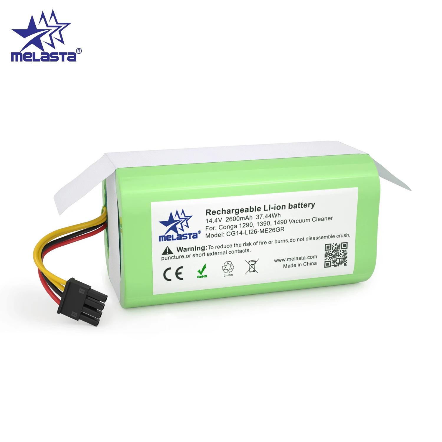 Melasta 14 4 V 2600nAh литий-ионный аккумулятор для Cecotec Conga 1290 1390 1490 1590 пылесос Genio deluxe 370