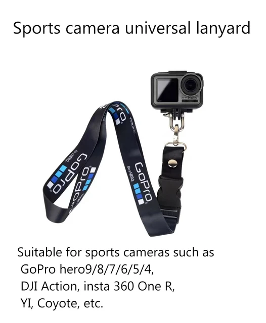 GoPro Hero用の取り外し可能なストラップ,紛失防止ネック GoPro Hero用の取り外し可能なストラップ,紛失防止ネック