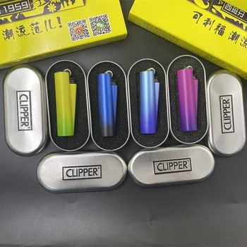 

Original Clipper Lighter Printing Metal Nylon Portable Butane Gas Flint Grinding Wheel Inflatable Mini Lighter Gadgets For Men