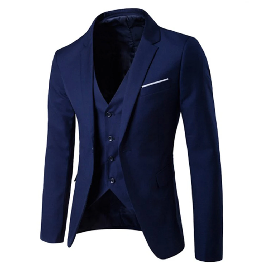 jaqueta estilo tuxedos para negócios, 3, pçs set
