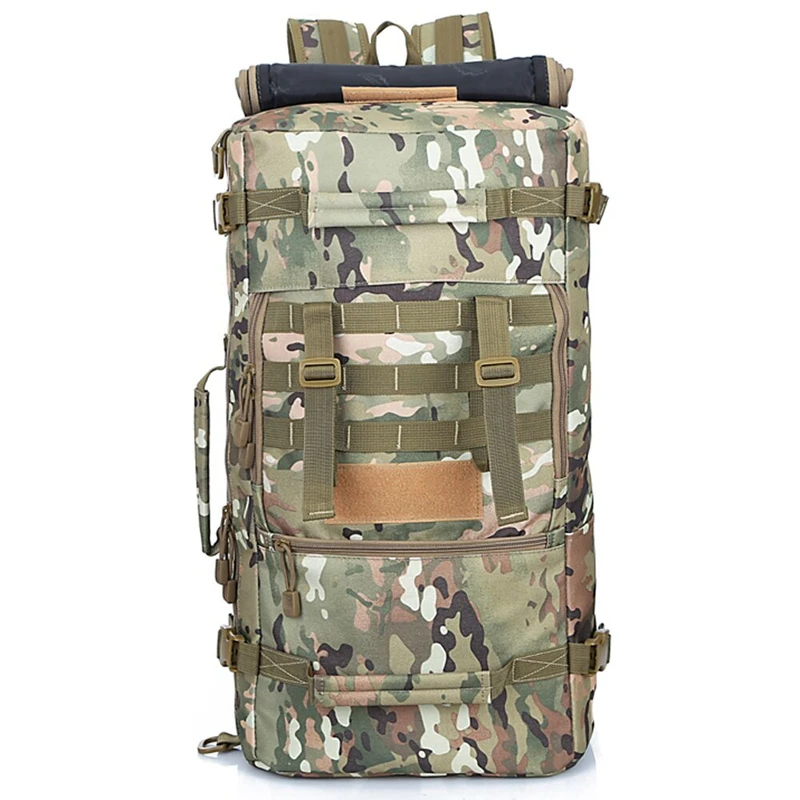 Многофункциональная дорожная сумка 50л, уличная сумка через плечо, уличный рюкзак, спортивная сумка - Цвет: Desert Camouflage