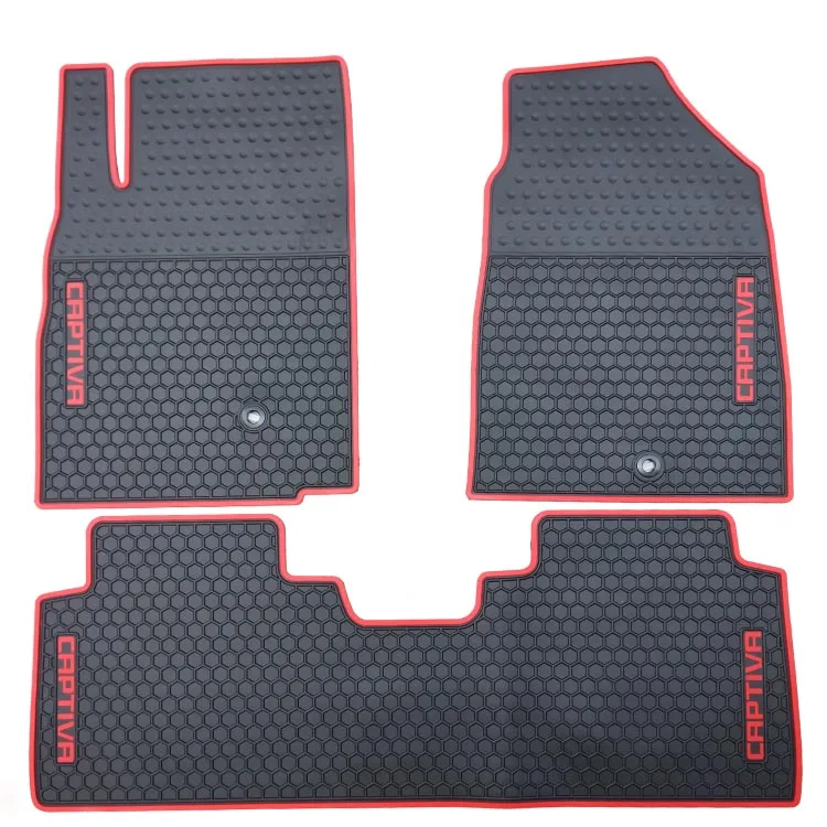 

special free shipping no odor rubber waterproof rugs non slip easy clean latex car floor mats for CAPATIVA AVEO MALIBU