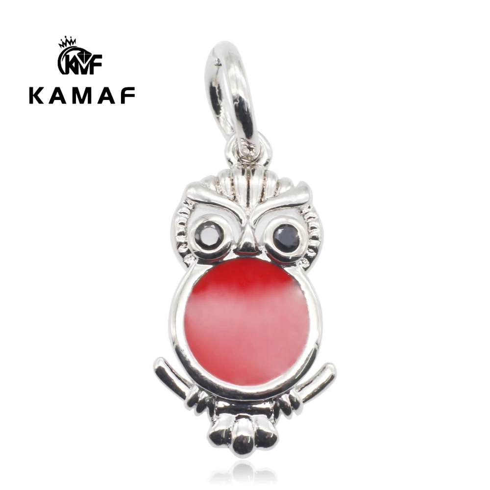 

KAMAF 10 шт./упак., оптовая продажа, винтажные украшения с гальваническим покрытием, подвеска в виде совы, женское ожерелье с ювелирными изделиями