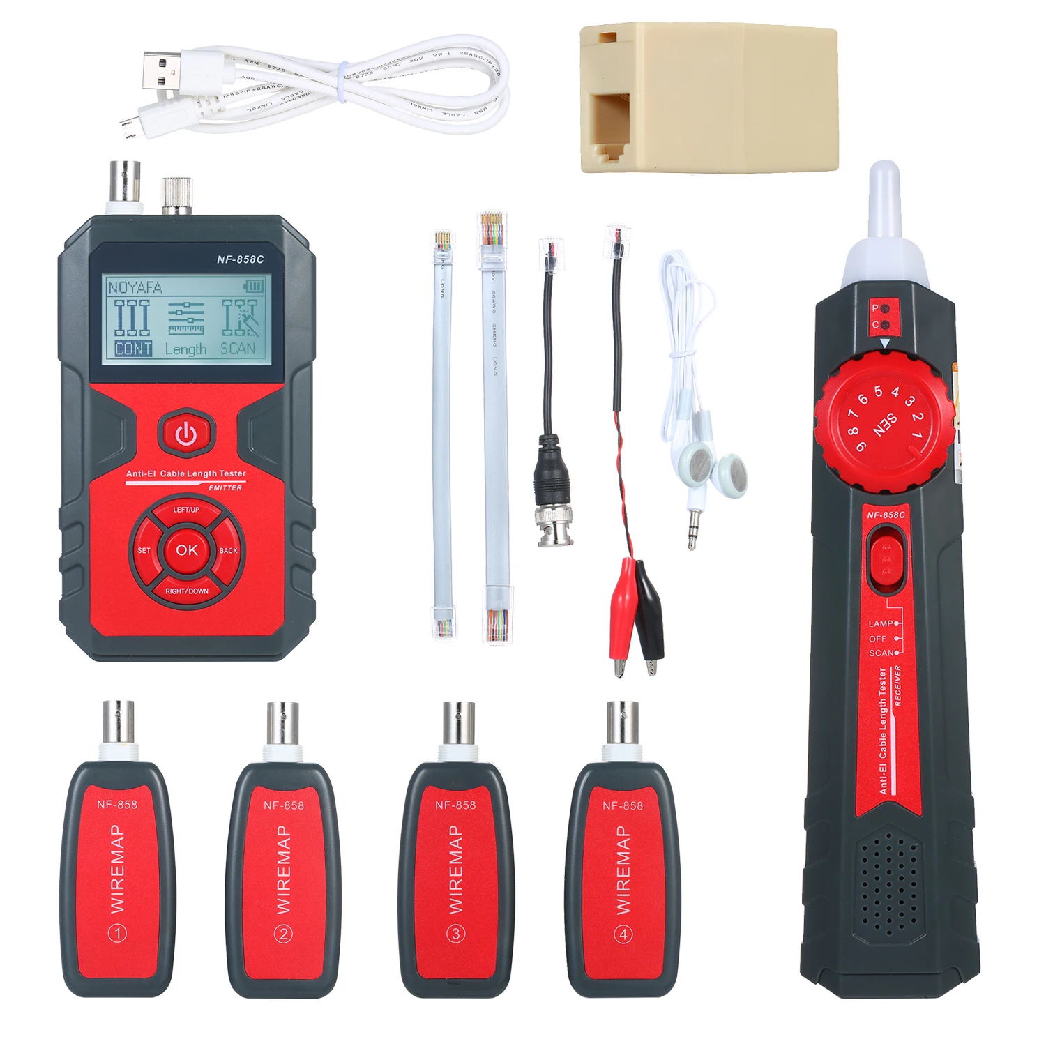 Wire Tracker Electrical Line Finding Testing Cable Tester Handheld Line Finder Cable Detector Wire Measuring Instrument