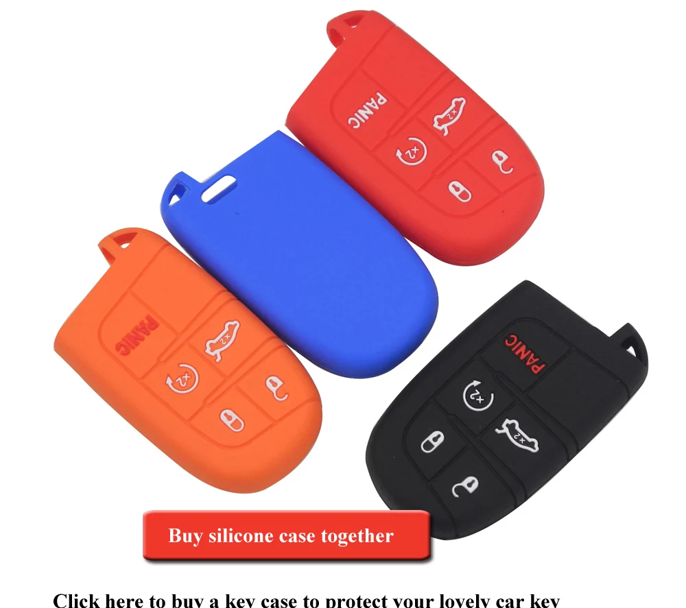 10 pz auto Smart portachiavi Shell per Jeep Grand Cherokee Dodge Ram 1500 viaggio caricabatterie Dart Challenger Durango Chrysler 300 - H44f655ee951146ba9f87cb8c4967e4054