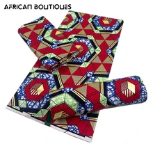 2021 neue Echte Stoff Afrikanischen Wachs Bronzing Hohe Qualität 100% Baumwolle Ankara Wachs Stoff für Afrikanische Stil Kleid 6 Yards