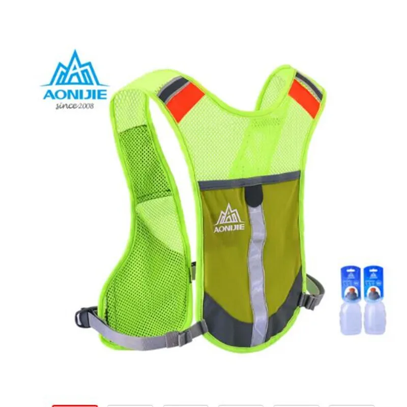 AONIJIE Marathon Backpack Outdoor Cycling Bicycle Bike Packsack Running Vest Bag Hydration Pack With 2 PC 250ML Bottles | Спорт и