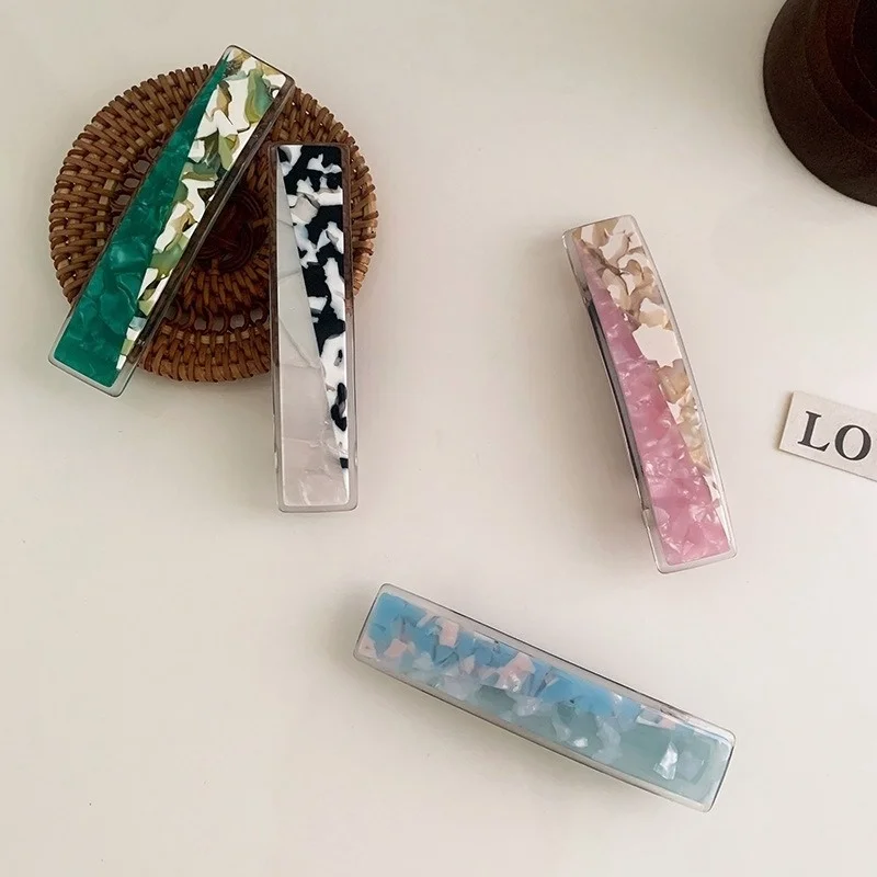 

Fashion Hair Clips for Women Hair Barrettes Elegant Personality Rectangle Girls Hair Clip Hair Accessories 2021new Hairclip