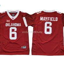 Новое поступление высокое качество Oklahoma Sooners 6 футболка колледжа майки#6 Sooners молодежные майки S-XL