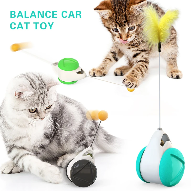 Smart Cat Toy with Wheels Interactive Rotating No Need Recharge Cat Toys Lrregular Rotating Mode Funny Not Boring Cat Supplies