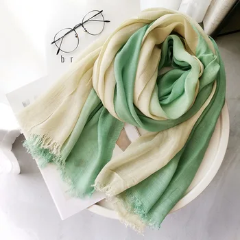 

New Arrival Scarves Women 2019 Cotton Linen Scarf For Lady Tassel Pattern Pashmina Echarpe Cape Shawls And Wraps Hijab Foulard