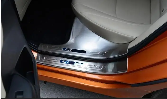 Применяются только для(Левый руль) Honda 10 поколения civic ремонт порога из нержавеющей стали добро пожаловать педали украшения Аксессуары