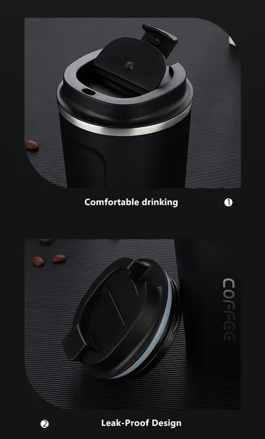 Stainless Steel Coffee Thermos Mug 380/510ml Multipurpose Portable Car –  Culture Coffee Beans