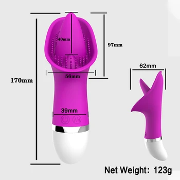 Female Toys G-Spot Clitoris Stimulation Sucking Vibrators For Women Oral Nipple Sucker Sex Massager Masturbation Tongue Licking 6