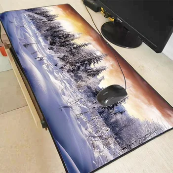 

MRGBEST Cloud Sky Snow Tree Winter Large Gaming Mouse Pad Speed Mousepad Gamer Office Desk Mat Keyboard Pad Non-slip Waterproof